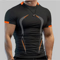 New Summer Sportswear Gym Breathable T Shirt Men Quick Drying Jogging T-Shirt Men Training Tees Fitness Tops Running T-shirt - lily supply