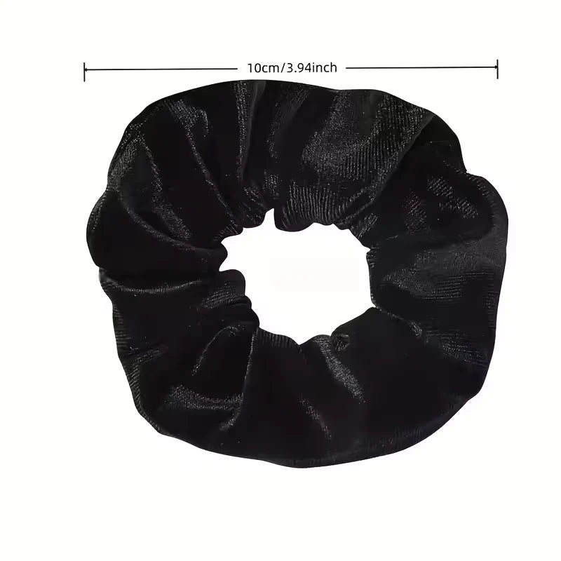 Velvet Scrunchie with Zip Pocket - Elastic Hair Tie & Headband - lily supply