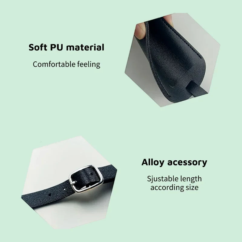 Travel Luggage Tag for Women Men Suitcase Identifier Label Baggage PU Leather Boarding Bag Tag Name ID Address Holder Accessorie