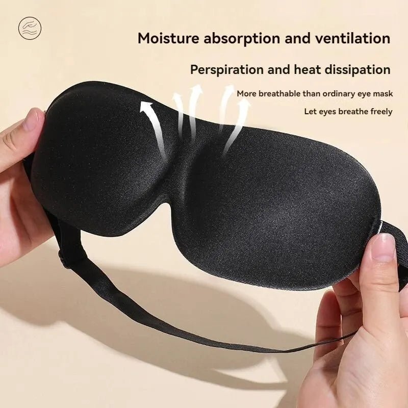 3D Non - Marking Three - Dimensional Eye Mask Without Nose Simple Solid Color Blackout Sleep Students Lunch Break Eye Masks - lily supply