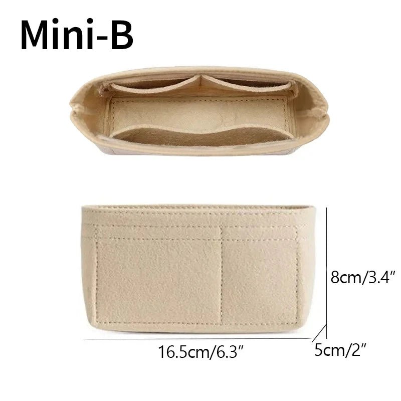 Bag Organiser for Longchamp - Multi - Pocket Inner Liner Insert for Mini Tote - lily supply