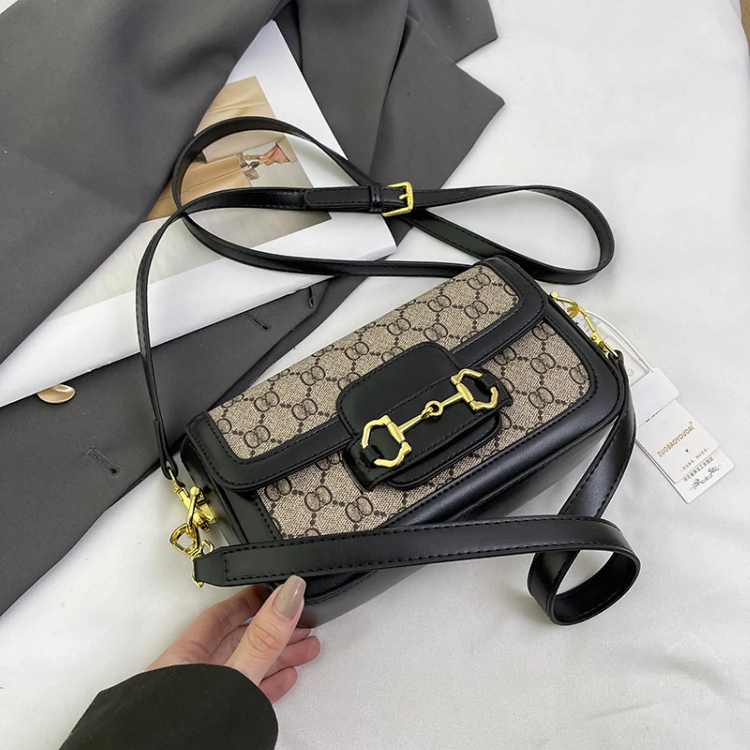 Women's Fashion Light Luxury 2026 New Saddle Bag Retro Handbag Women's Designer Shoulder Crossbody Bag, Banquet Bag, Mommy Bag