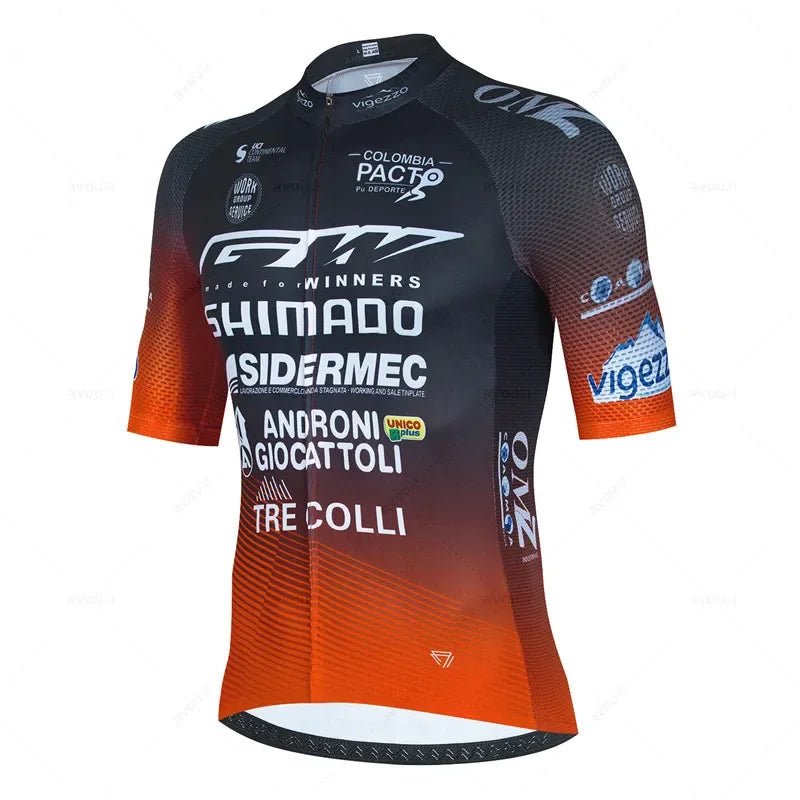 Men's Cycling Jersey & 19D Bib Set – Short Sleeve Maillot Culotte Kit - lily supply