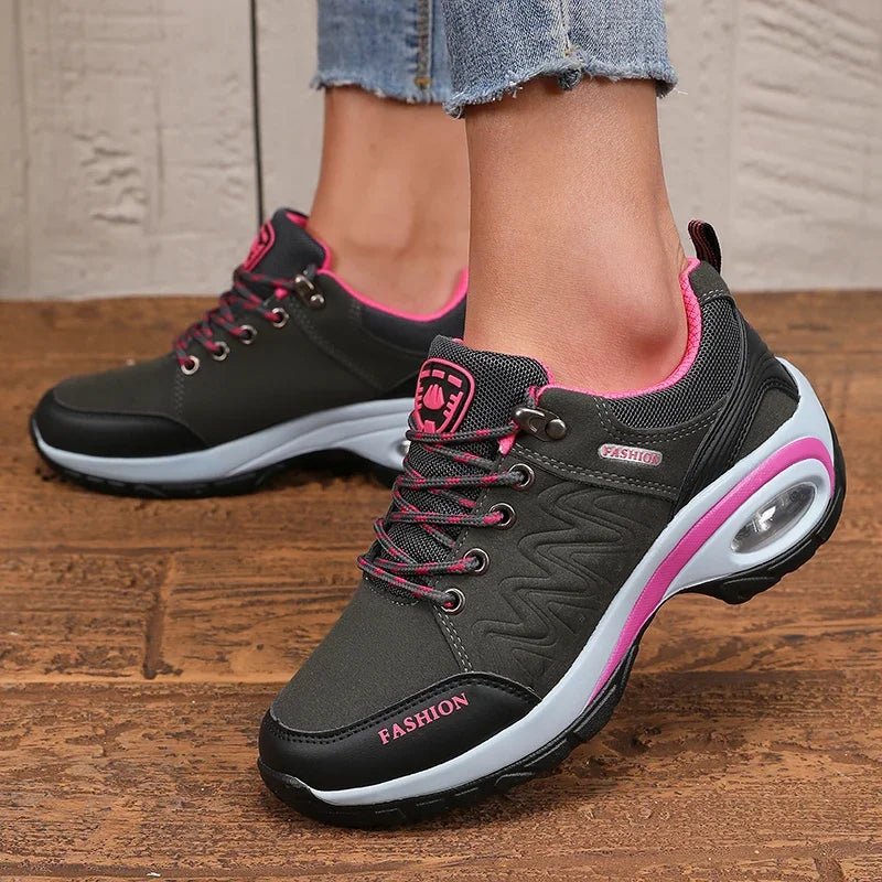 Women's Sports Shoes - Lightweight Comfortable Stylish High - quality Design 2025 Thick Sole Cushion Walking and Jogging Shoes - lily supply