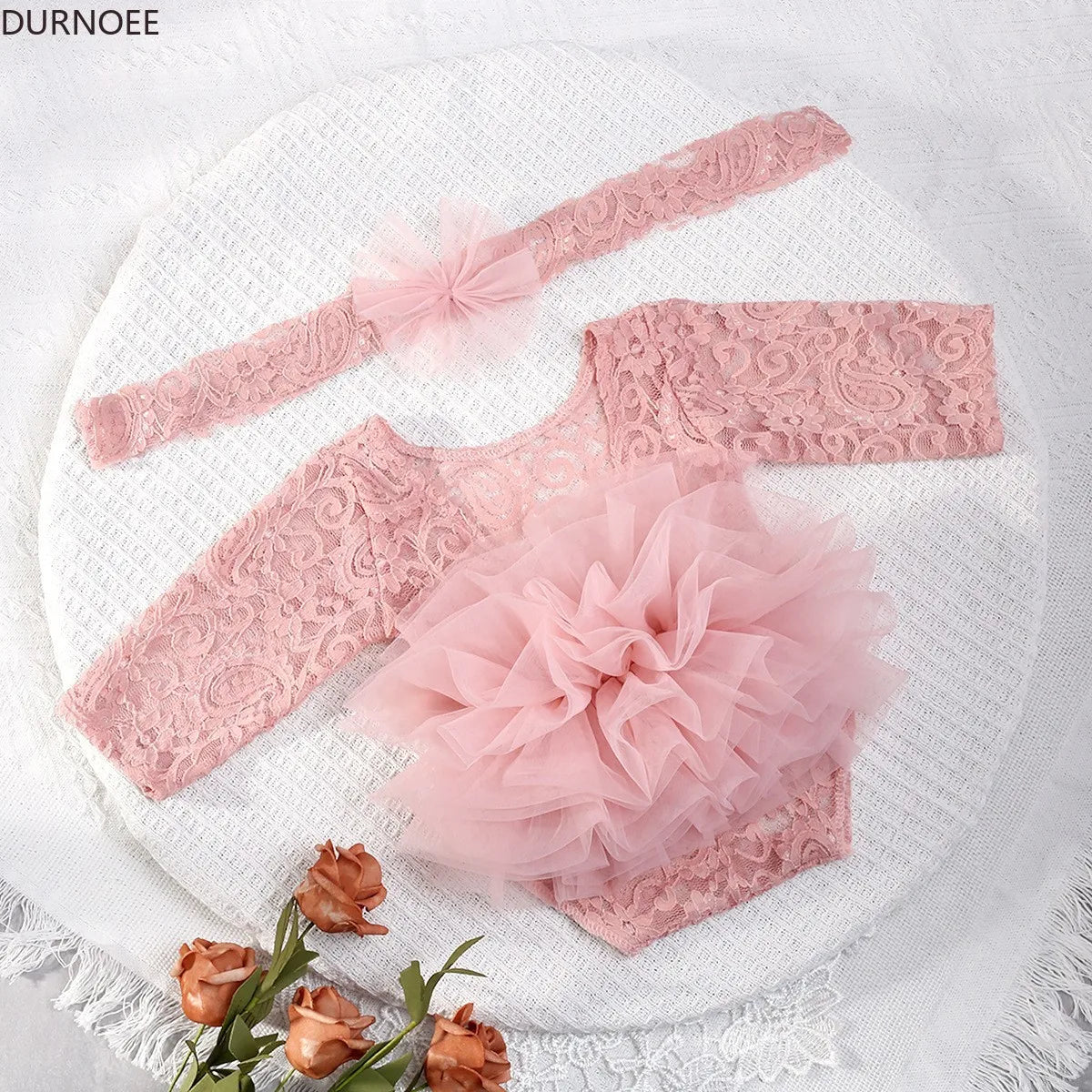 Baby Girl Tutu Dress – Newborn Photography Outfit & Princess Lace Romper