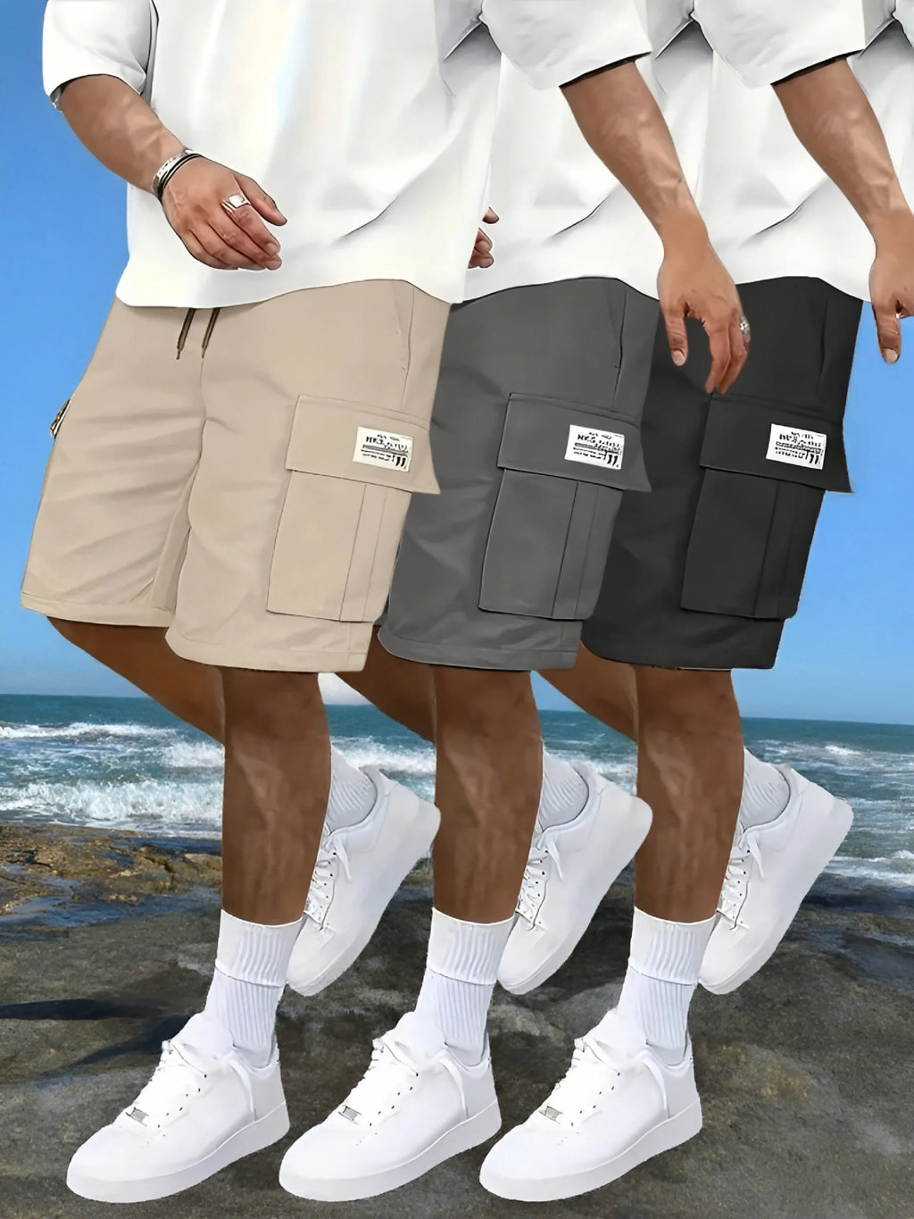 Men's Multi-Pocket Work Shorts – Casual Outdoor Sport Beach Pants