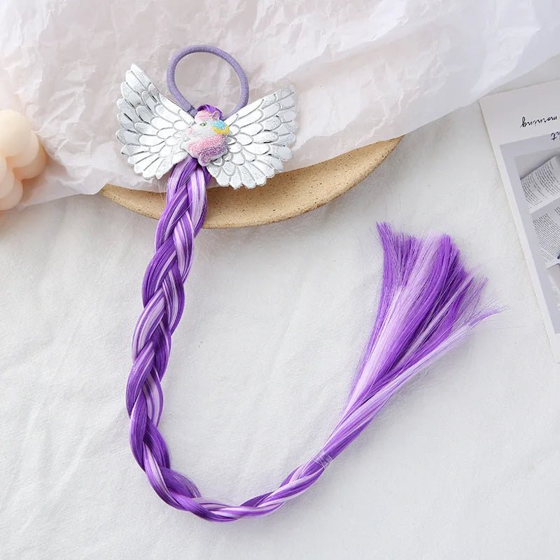 Girls Colourful Sequin Glitter Scrunchies - Elastic Pigtail Hair Rings - lily supply