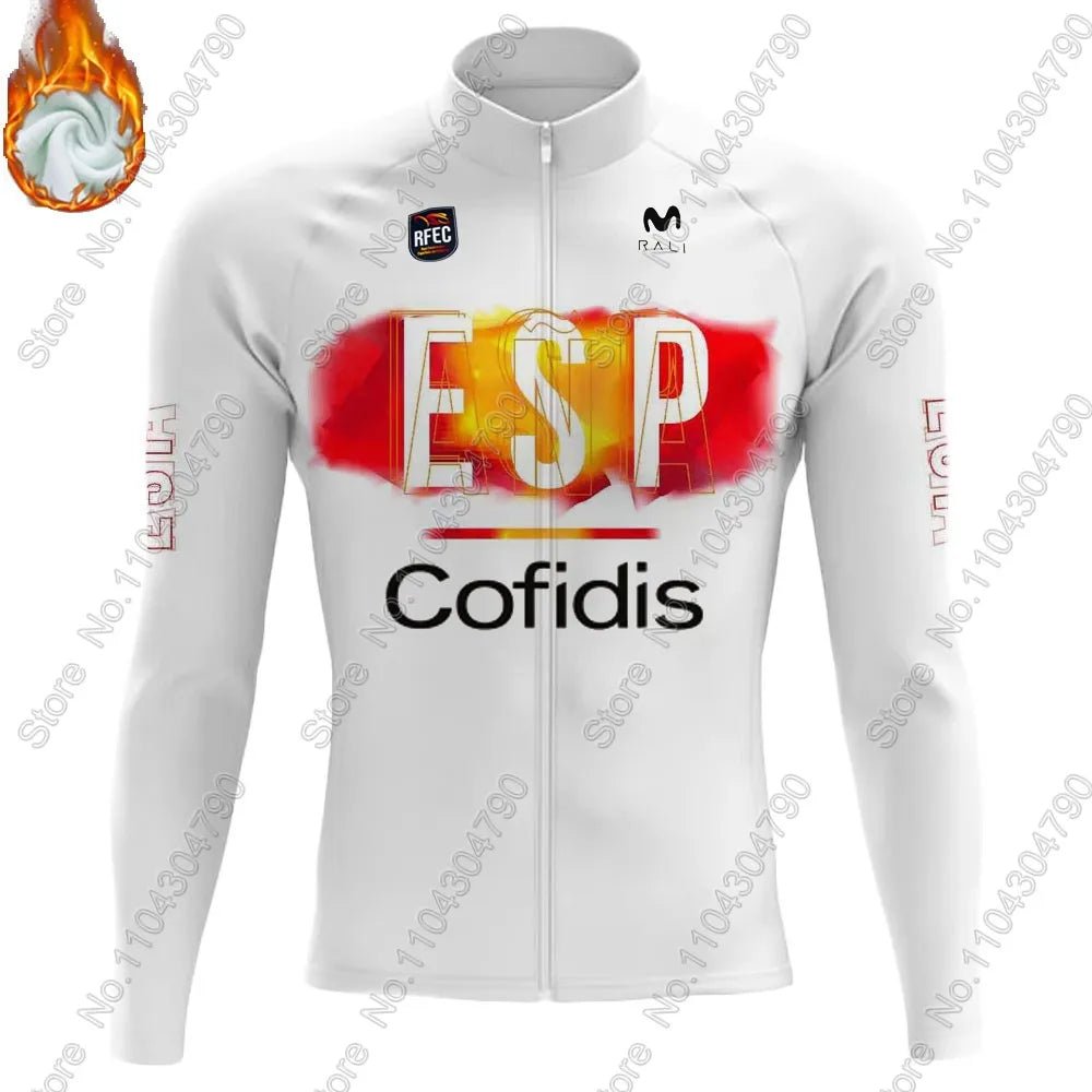 Spain National Team 2025 Cycling Jersey – Long Sleeve Set - lily supply