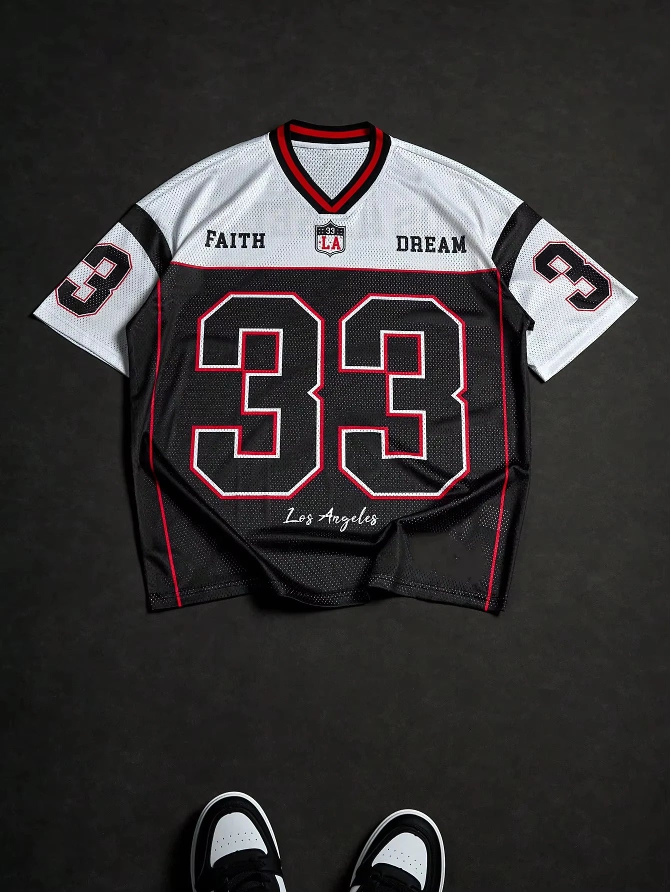 Men's 2025 V - Neck Jersey – Hip Hop Streetwear T-Shirt - lily supply