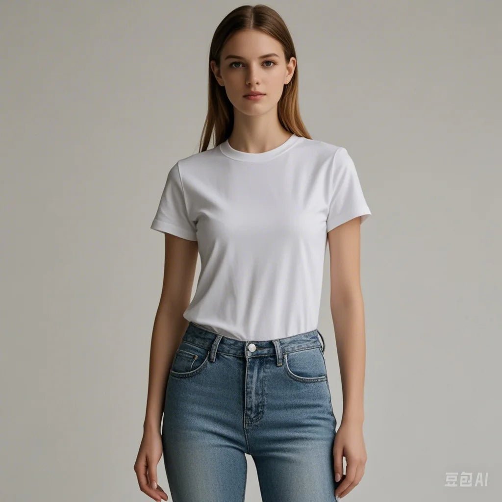 Women T Shirt Cotton 100% Summer Basic Tee Short Sleeve Tops Loose Tshirt 2024 Casual Female White Basic T Shirts For Girl Lady - lily supply