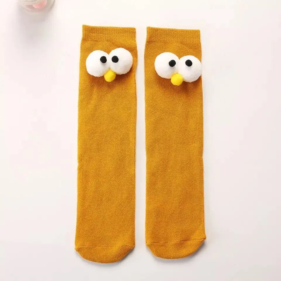 Women's 3D Eyes Funny Kawaii Socks - Harajuku Designer Cute Happy Gift Socks - lily supply