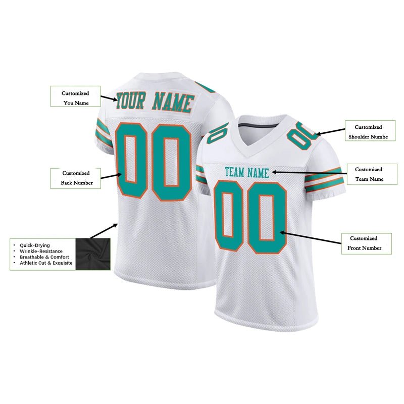 White Series Custom Football Jersey – Personalised Team Shirt - lily supply