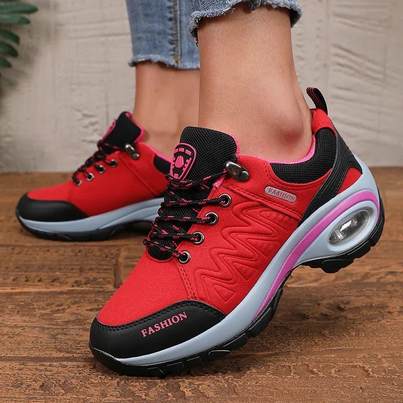 Women's Sports Shoes - Lightweight Comfortable Stylish High - quality Design 2025 Thick Sole Cushion Walking and Jogging Shoes - lily supply