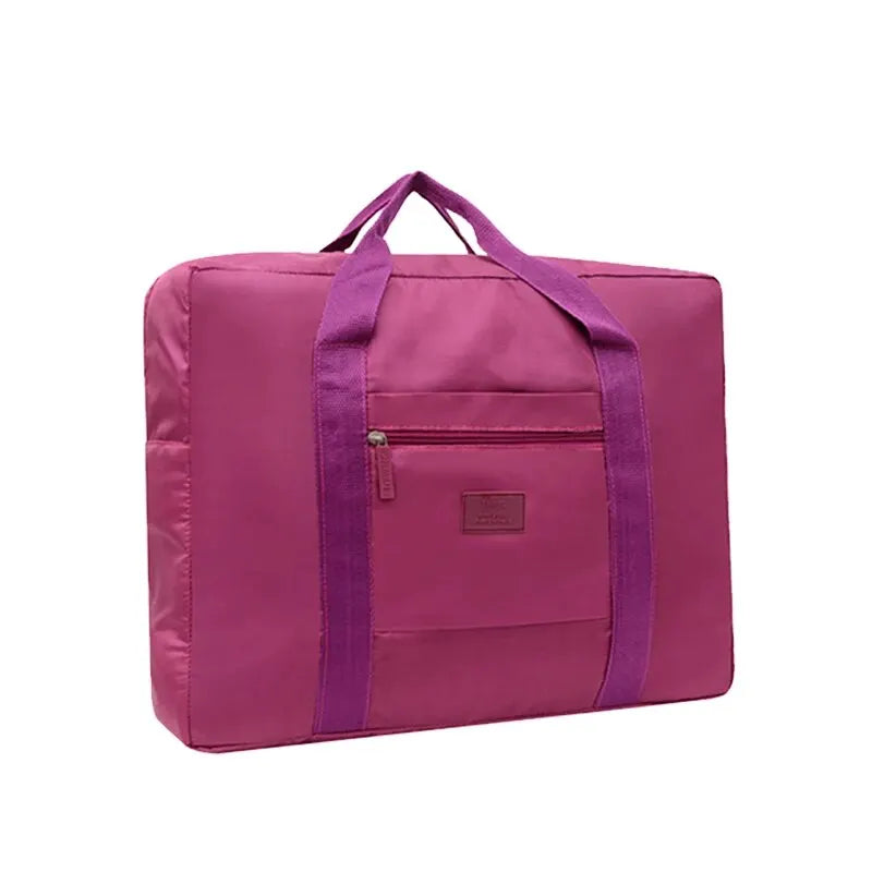 Lightweight Foldable Travel Duffel Bag - Unisex Carry-On Weekend Tote
