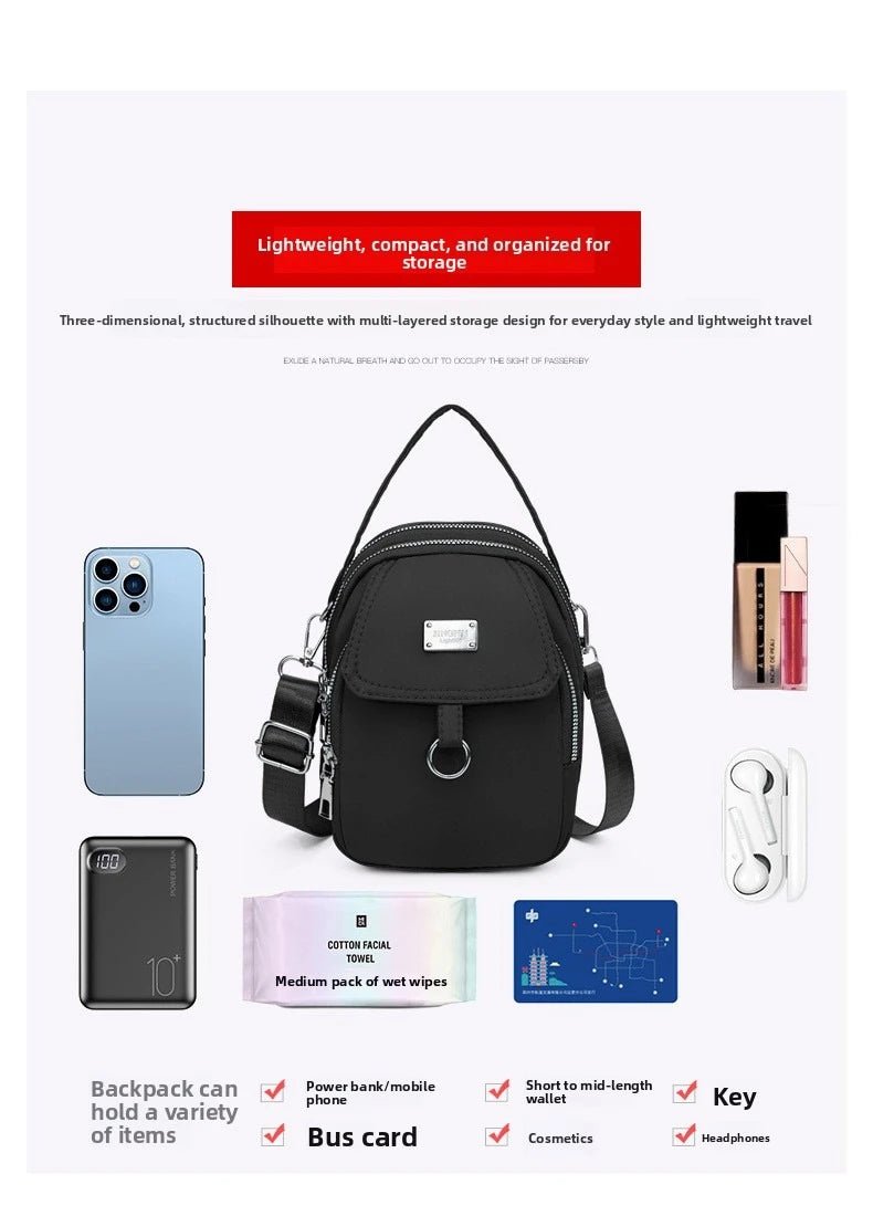 Women's Lightweight Phone Crossbody Tote Bag - Multi - Pocket Daily Outing Bag - lily supply