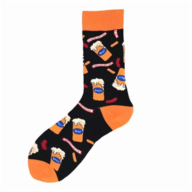 Women's Plant, Hedgehog & Sloth Print Socks – Trendy Casual Socks - lily supply