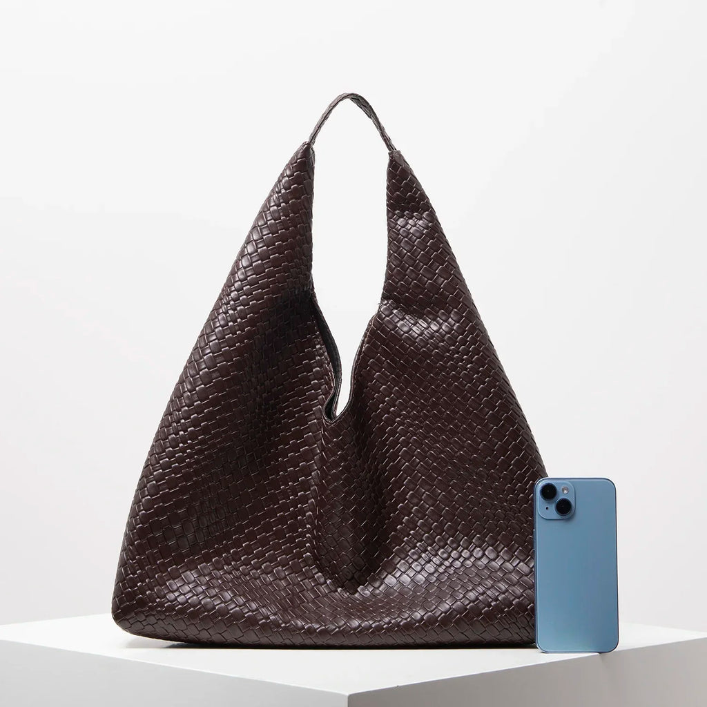 Minimalist Hobo Tote Bag - Retro Elegant Large Capacity Shoulder Bag