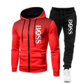 Men's Hooded Jacket & Jogging Pants Set - Basketball Fitness 2-Piece 2025