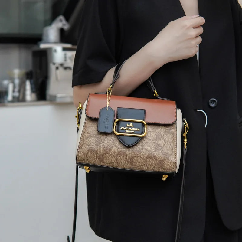 Luxurious, fashionable and retro handbag for women, 2026 new model, with high-end color scheme, tote bag or crossbody bag