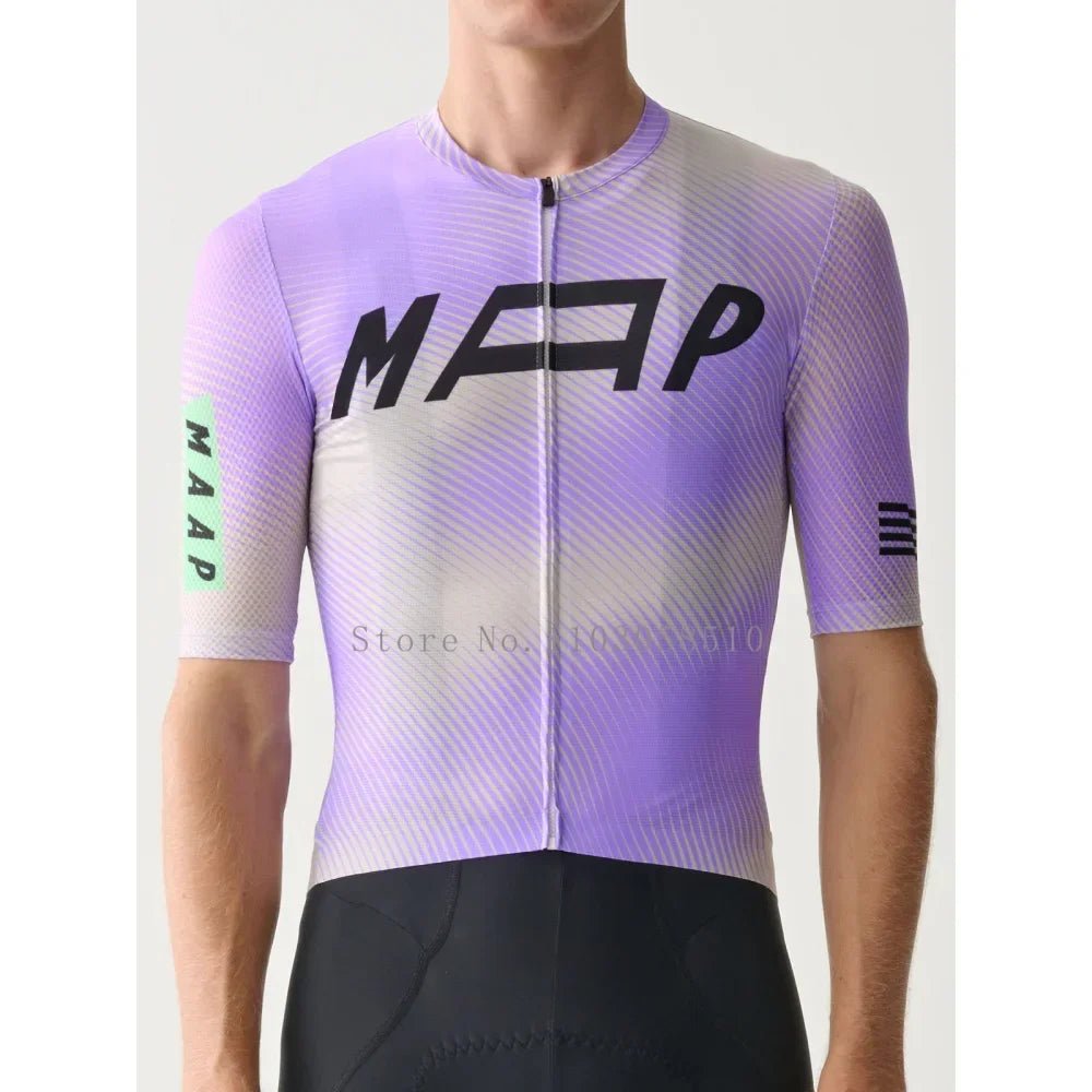 Cycling Jersey for Men short Sleeve Pro Team MTB Road Bike Clothing Breathable Bicycle Shirts 2025 Mountain Bicycle Clothing - lily supply