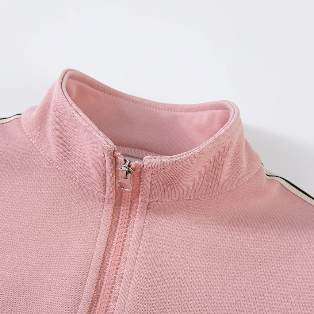 Girls Spring Autumn Two - Piece Set Sporty Long Sleeve T-Shirt with Flared Pants Casual Outerwear for Kids - lily supply