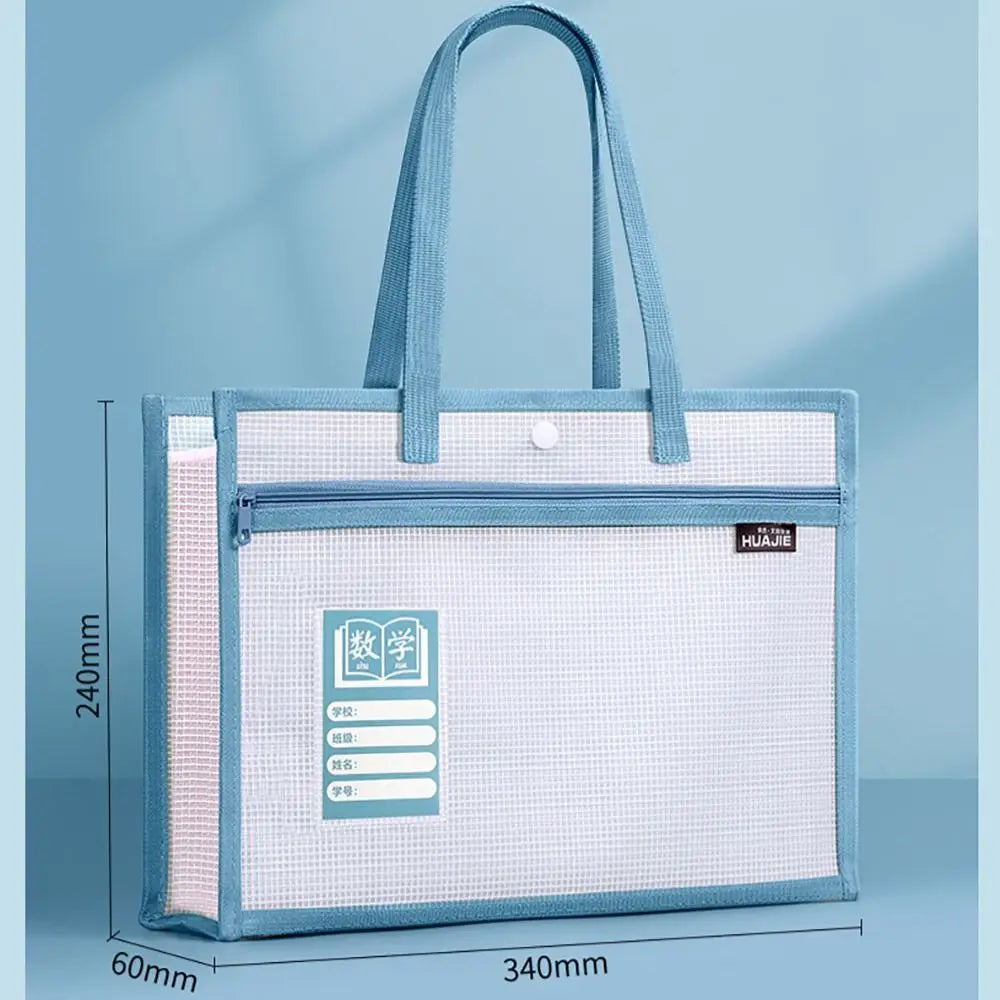 Portable 2-Layer Waterproof School Tote Bag - Large Capacity Tutorial Bag
