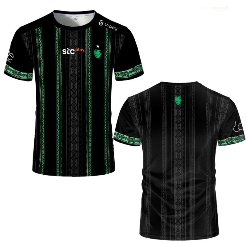 Team Falcons 2024 Jersey DOTA 2 Gaming Uniform Clothing Middle East Player Short Sleeve T-shirt Men Fashion Esports Tees - lily supply