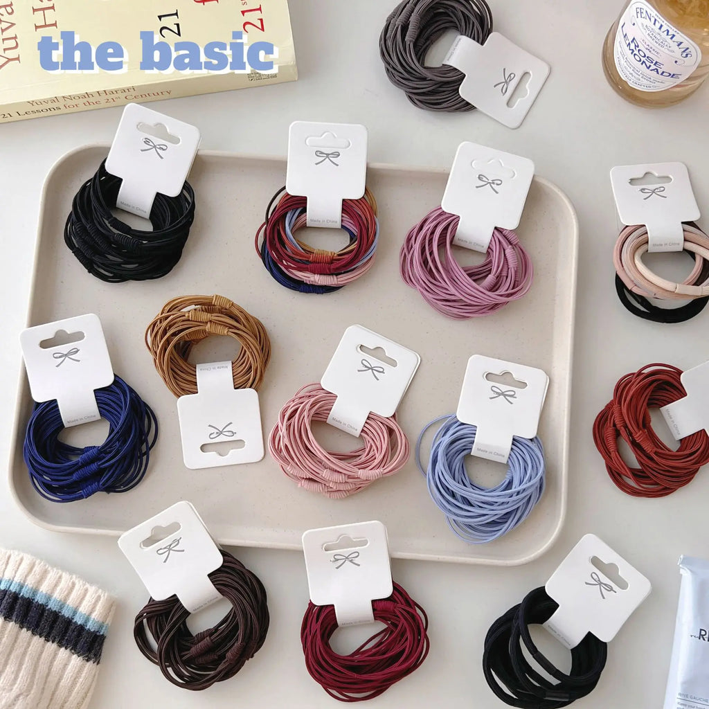 Women's High Elastic Multi - Strand Scrunchie Hair Rope - Basic Hair Accessories - lily supply
