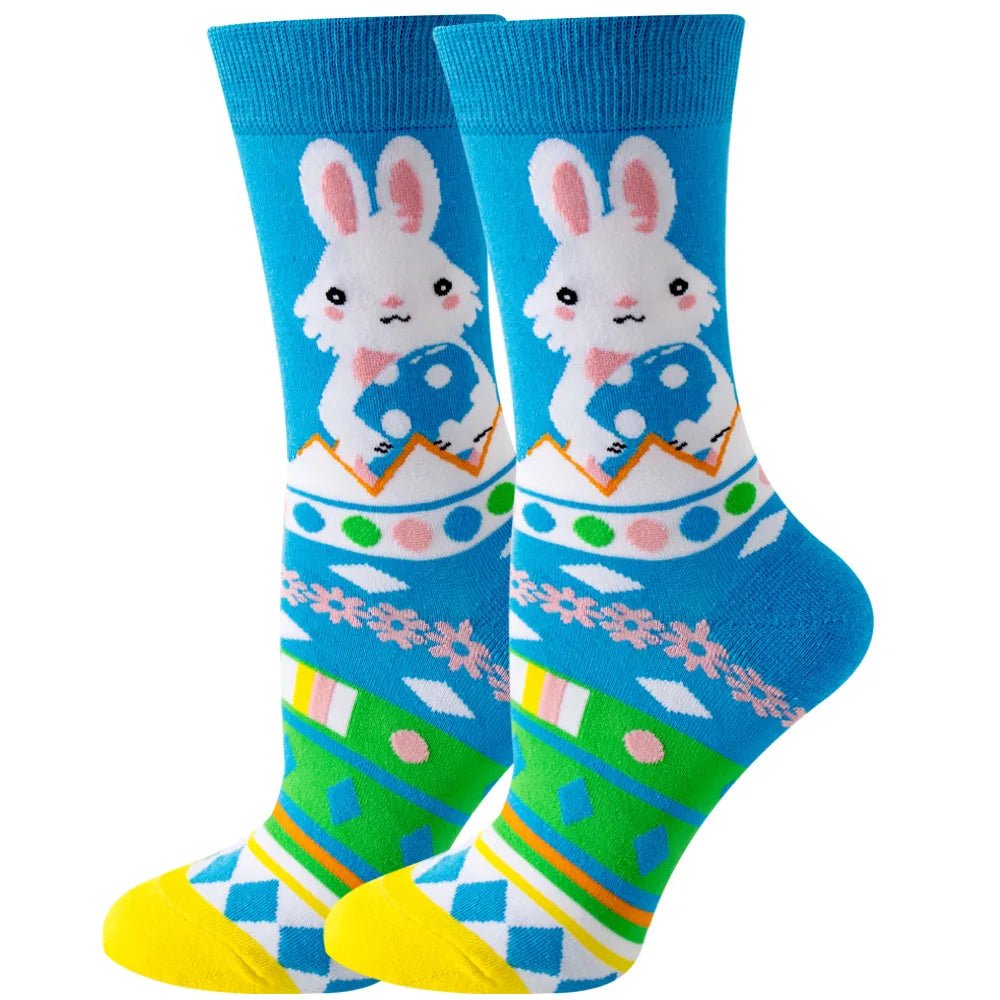 Women's Plant, Hedgehog & Sloth Print Socks – Trendy Casual Socks - lily supply