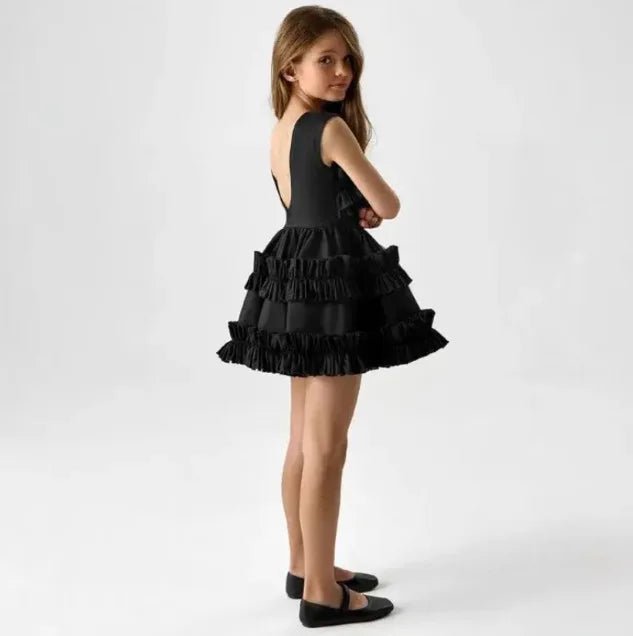 Girls Cake Lace Court Vest Princess Dress | Toddler Party Dress Ages 18M - 8Y - lily supply