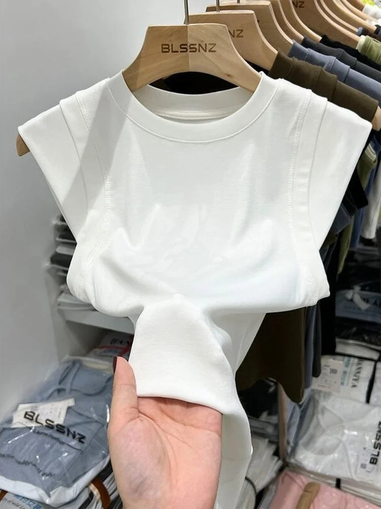 Women's Cotton Slim Long Sleeve Crop Top
