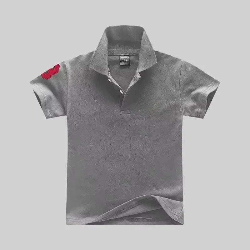 Baby Boys Cartoon Embroidery Polo Shirt