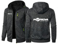 Korda Tribute Men's Hooded Zip Jacket - Jacquard Sports Fitness Sweatshirt