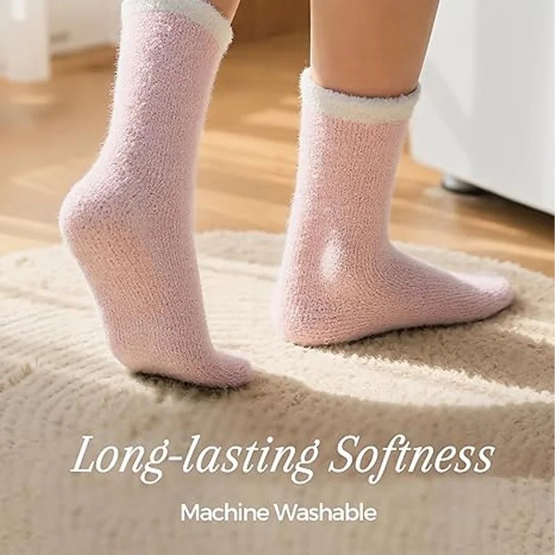 Women's Warm Plush Thick Casual Socks – Cosy Fluffy Winter Socks - lily supply