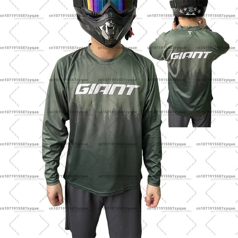 2025 Giant MTB Downhill Jersey – Motocross Bike Real Shot T-Shirt - lily supply