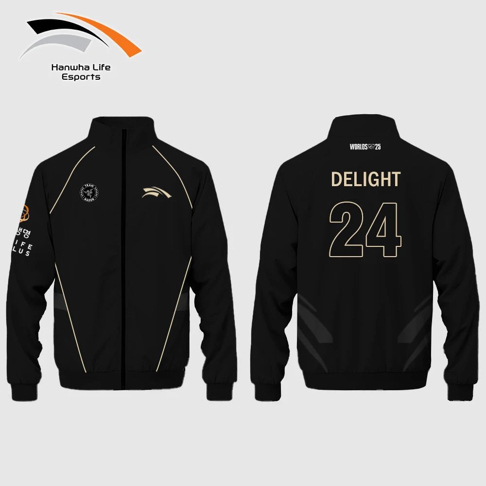 HLE Esports Team Jacket Uniform Custom 2025 World Championship Player Training Jersey Mens Autumn/winter Zip - up Collar Hoodie - lily supply