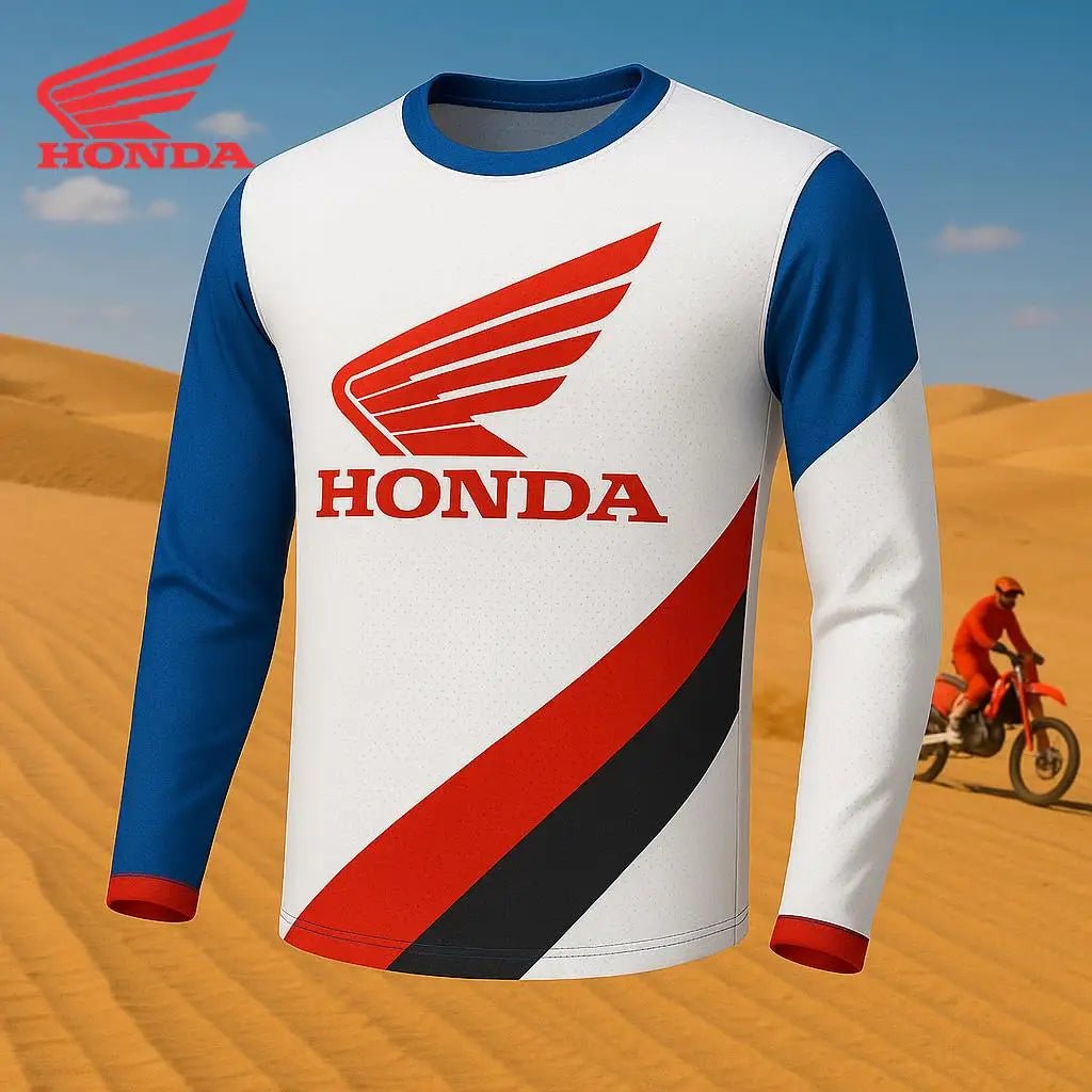 Honda 2026 Motorcycle Team Jersey – Long Sleeve Fan Tee - lily supply