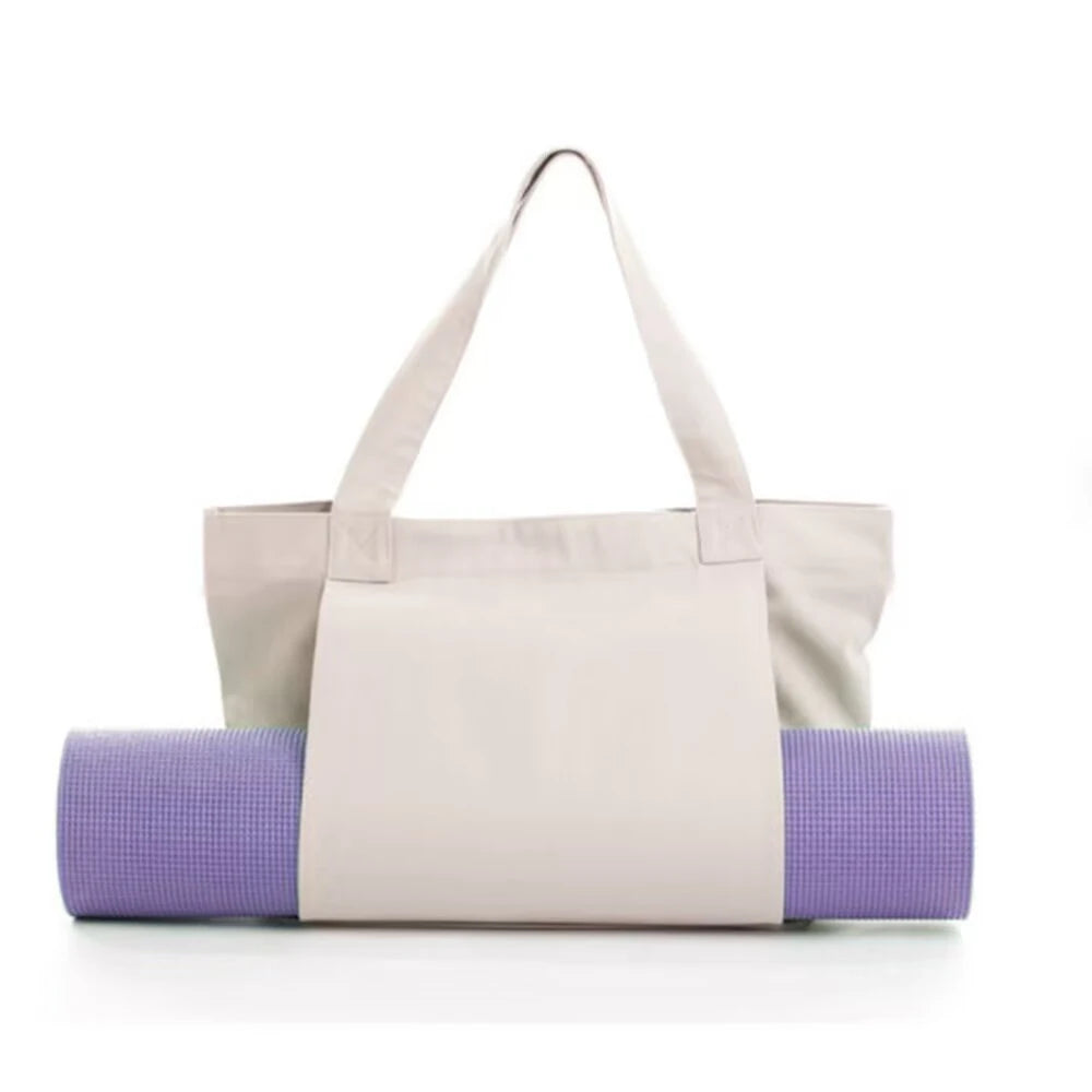 Yoga Tote Bag for Women Shoulder Bags Drawstring for Office Workout Travel Carryall Pilates Gym and Beach