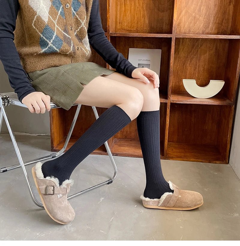 Women's Preppy Kawaii Cotton Knee High Socks – Sweet Long Socks - lily supply