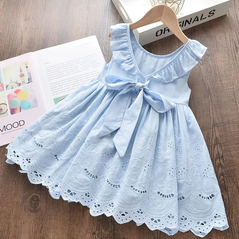 Baby Girls Elegant Party Dress - Floral Princess Outfit