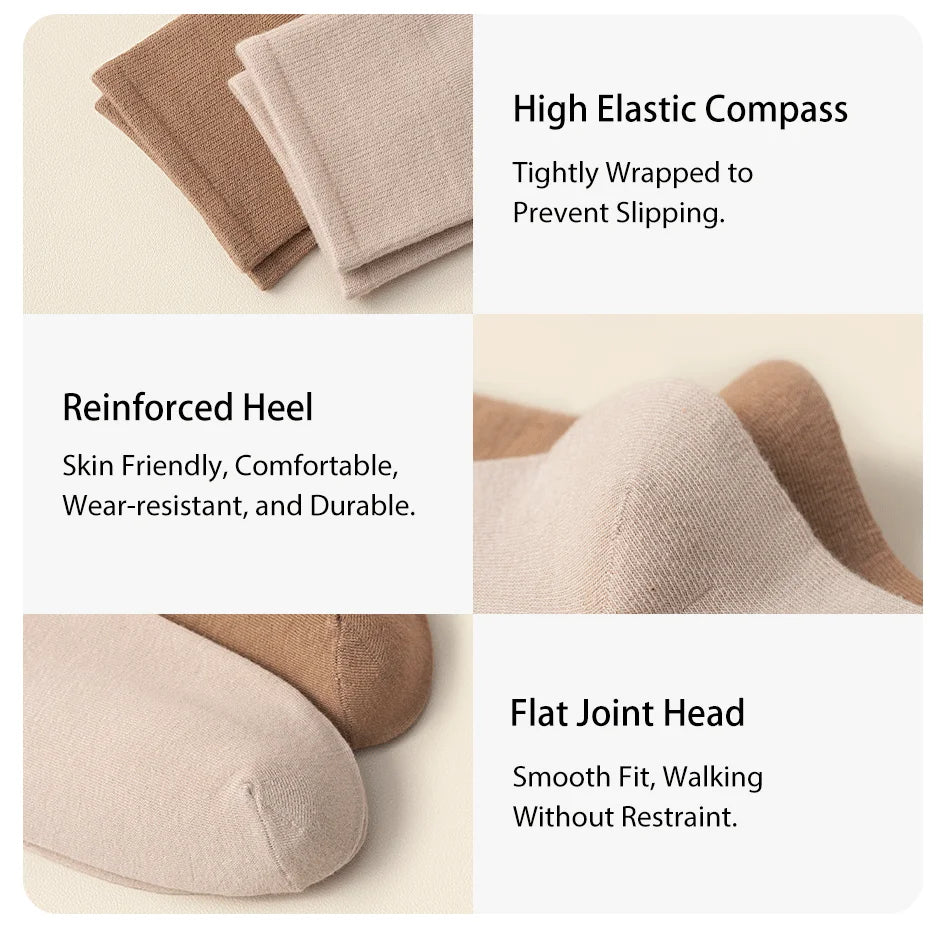 Women's Solid Colour Mid Tube Socks – Everyday Casual Socks