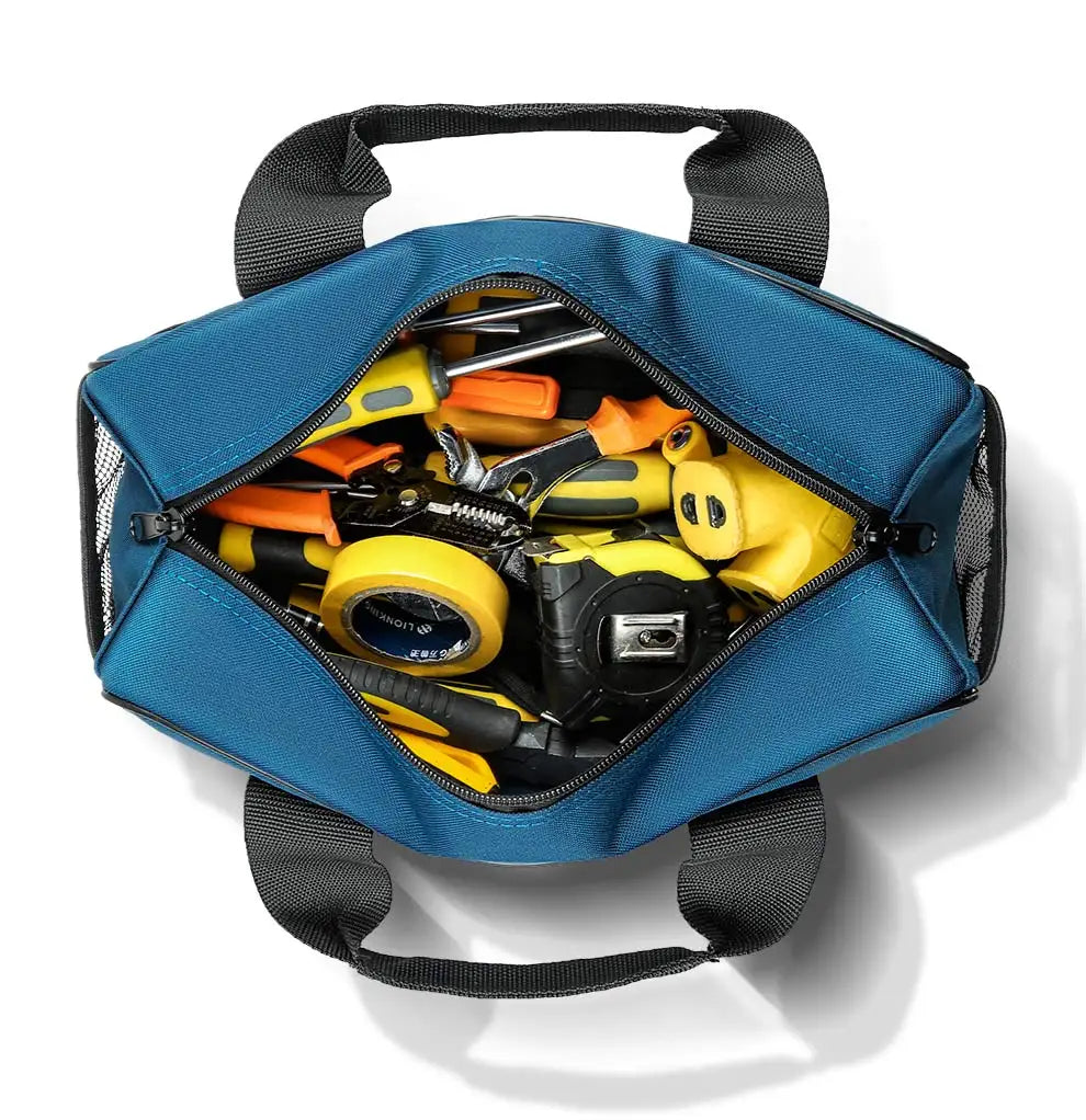 Heavy Duty Tool Tote Bag - 14 Inch Storage Organiser with Multiple Pockets