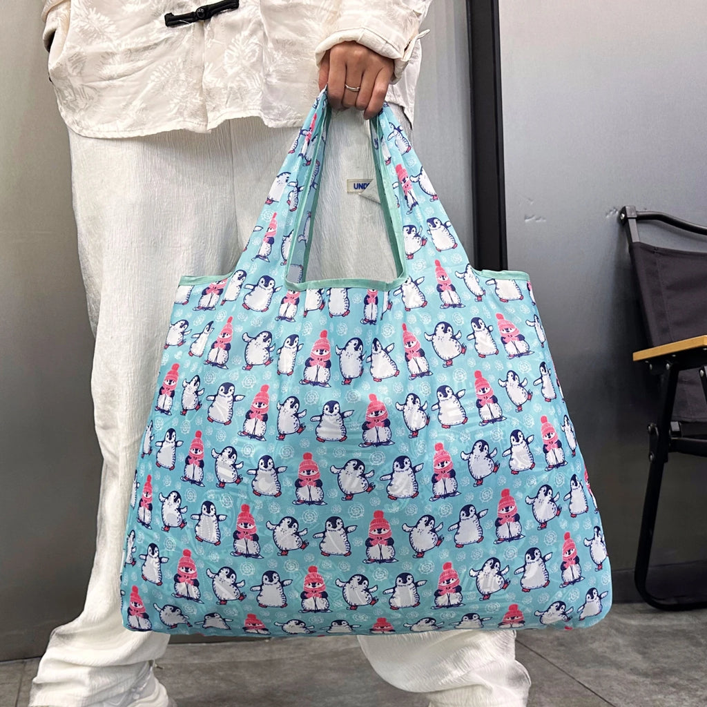 Lightweight Foldable Tote Bag - Printed Pattern Shopping Bag