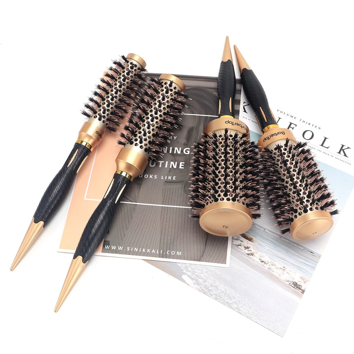 Anti - Static Salon Curling Styling Barber Comb - Wet Curly Hair Brush - lily supply