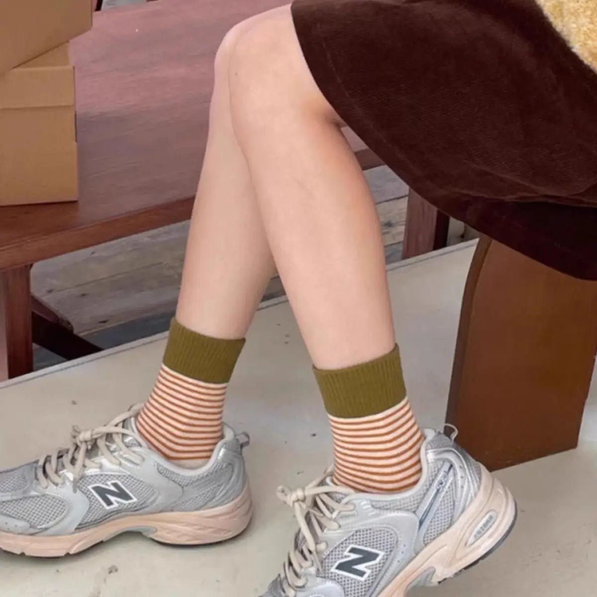 Women's Striped Preppy Long Socks – Classic Knee High Socks - lily supply