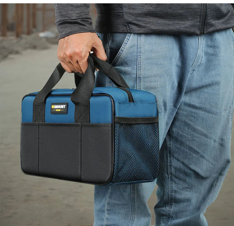 Heavy Duty Tool Tote Bag - 14 Inch Storage Organiser with Multiple Pockets