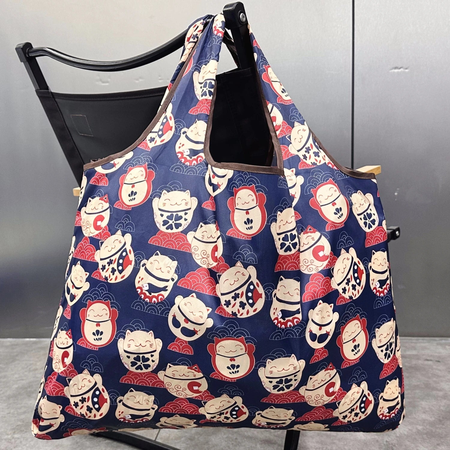 Lightweight Foldable Tote Bag - Printed Pattern Shopping Bag
