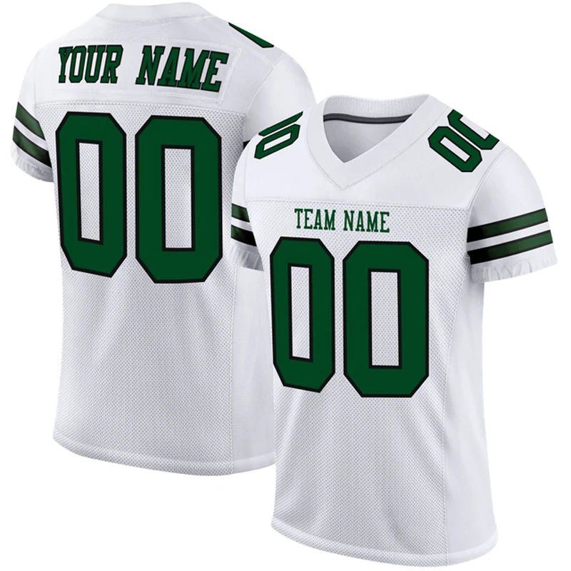 White Series Custom Football Jersey – Personalised Team Shirt - lily supply