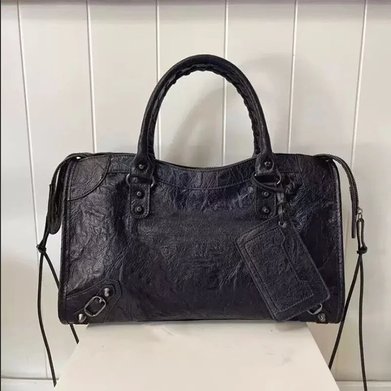 Handbags For Women 2026 New High Capacity Shoulder Bags Motorcycle Lady Travel Bag Luxury Brand Hobos bags Cross-body Handbags