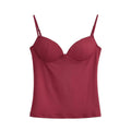 Women's V-Neck Spaghetti Strap Camisole Bra Top